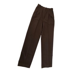 VTG Women’s Wide Leg High-Rise Tapered Pants - Brown